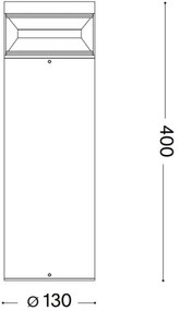 Lampă LED de exterior Ideal Lux BOEING LED/14W/230V 40 cm IP65 maro