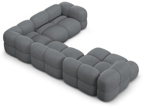 Colțar gri (cu colț pe partea dreaptă/în formă de "U") Loretto – Cosmopolitan Design