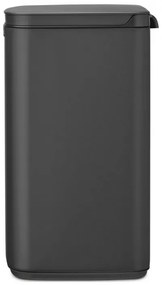 Cos de rufe Brabantia Bo Small 1006635, 12 L, Deschidere silentioasa si lina, Baza antiderapanta, Negru