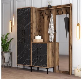 Mobilier hol Betina ABC (Nuc + Negru). 1089019