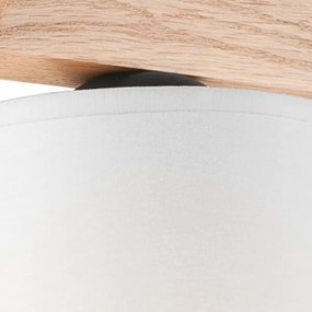 Lustră aplicată ANDREA 3×E27/60W/230V stejar/albă