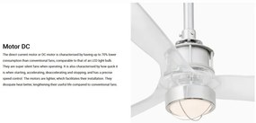 Lustra cu Ventilator si telecomanda JUST FAN M transparent