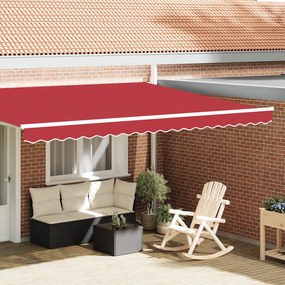 vidaXL Marchiză Valance pentru Cadru de 4.5m, Roșie, 4.3 x 0.2m