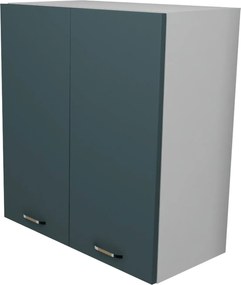 Corp Superior Lecce, 2 Usi, Verde Petrol/Alb, 60 x 30 x 65 cm