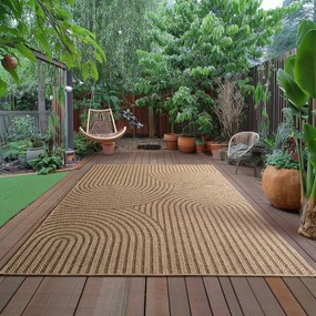 Covor pentru exterior și interior maro 240x340 cm Timber 1401 – Ayyildiz Carpets