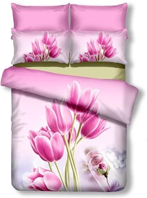 Lenjerie de pat din microfibra roz SANDY Dimensiune lenjerie de pat: 2 buc 80 x 80 cm | 200 x 220 cm