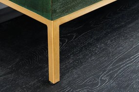 Comoda PEACOCK 175cm lemn de mango verde sculptat 3D cu design paun