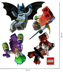 Autocolant de perete "LEGO Batman" 60x70cm