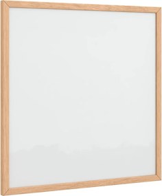 vidaXL Tablă albă magnetică cu cadru din lemn masiv de pin 40x40 cm
