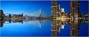 Tablou - Rotterdam nocturn (120x50 cm)