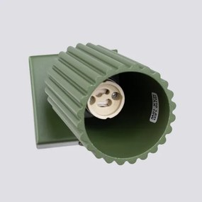 Spot de perete Sollux SL.1616 KARBON 1xGU10/10W/230V verde