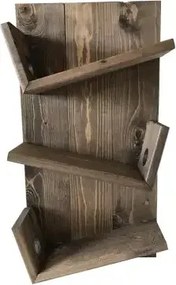 Stand sticle vin din lemn,seria wood, Homs Bar, Natur, 50 x 28 x 11 cm,700138