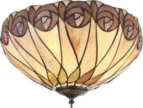 Endon 112188 - Plafonieră Tiffany HUTCHINSON, 2xE27/60W/230V, Ø 40 cm