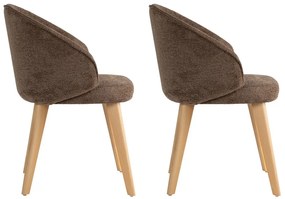 Set de scaune de sufragerie Bentley Brown and Light Oak, 2 buc.