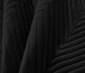 Cuvertura de pat din catifea neagra cu model ARROW VELVET Dimensiune: 220 x 240 cm