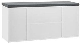 Jusky Banca pantofi 104x30x48 cm - alba