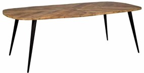 Masa de dining dreptunghiulara Giovanni din lemn de mango maro 220 cm