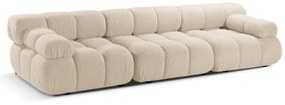 Canapea modulară bej cu tapițerie din țesătură bouclé 282 cm Bellis – Micadoni Home