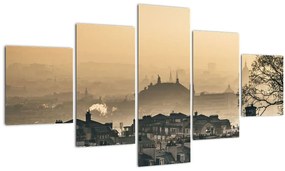 Tablou - Orașul în ceață (125x70 cm), în 40 de alte dimensiuni noi