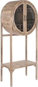 Mobilier de bar din lemn de tec reciclat si sticla , design Natural