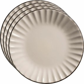 Mäser Set of 4 saucers OSITA – 15.5 cm, cream