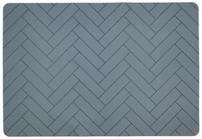 Suport din silicon pentru farfurie Södahl Tiles, 33 x 48 cm, albastru