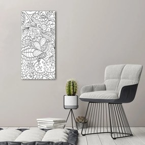 Tablou acrilic Zentangle fundal