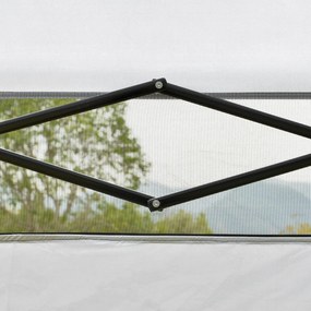 Outsunny Cenador Pliabil 220x220x200 cm cu 1 Perete Lateral Geantă de Transport Impermeabilă și Protecție UV50+ Alb | Aosom Romania