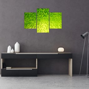 Tabloul cuburilor galbenverzui (90x60 cm)