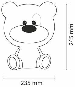 Lampă LED tactilă dimabilă pentru copii BIBI LED/2,5W/3,7V 1200 mAh