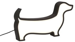 Lampă de birou pentru copii LED DOG LED/12W/230V neagră