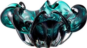 Vas decorativ design elegant Triada verde diam.21cm 112571 HZ