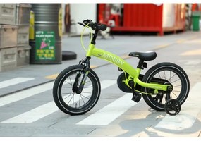 QPlay MINIBY 3în1 bicicletă copii 14" verde