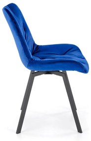 Scaun K519 velvet bleumarin