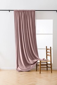 Draperie opaca violet deschis VELVET 135x250 cm Agățat: Rejansa