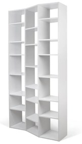 Bibliotecă albă 108x224 cm Valsa – TemaHome