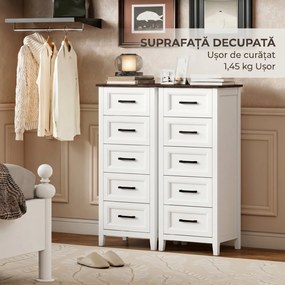 HOMCOM comodă înaltă și îngustă | Aosom Romania