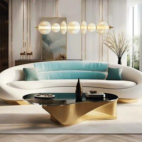 Lustră LED pe cablu DAPHNE LED/40W/230V auriu