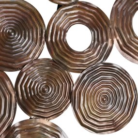 Aplică de perete Art Deco din cupru 138 cm - Circles