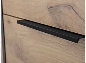 Comodă Pengasa 2D3S (Negru + Stejar viking) . 1103666