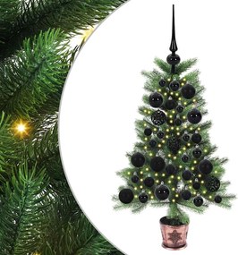 vidaXL Brad de Crăciun cu 150 LED cu suport Verde 65 cm PE