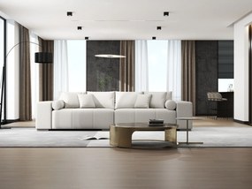 Canapea extensibilă dumonde cu ladă de depozitare si sezut confortabil din spuma high-density, Marbela Enjoy Beige XXL 295x100 cm