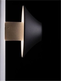 Aplica LED ambientala exterior IP54 Alux negru