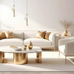 Lustră LED pe cablu LARGO LED/10W/230V auriu