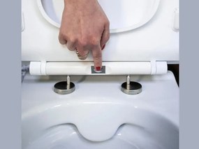Set vas WC suspendat Cersanit, Como New, Rimless cu capac Soft-Close si Easy Off