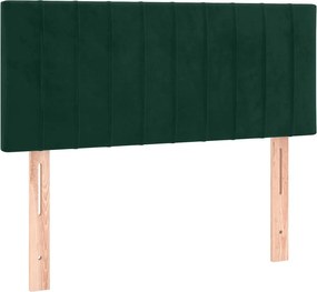 vidaXL Tăblie de pat, verde închis, 80x5x78/88 cm, catifea