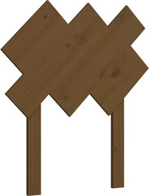 vidaXL Tăblie de pat, maro miere, 72,5x3x81 cm, lemn masiv de pin