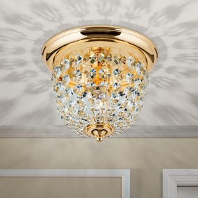 Plafoniera cristal Asfour design elegant lux PLAFOND D-26cm aurie