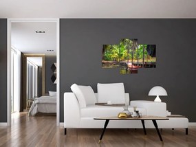 Tablou - Nava din lemn în canal , Thailand (90x60 cm)
