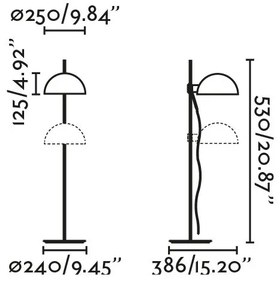 Veioza/Lampa de masa metal stil industrial DOMINICA negru/bej